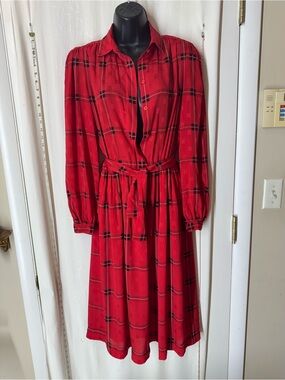 Vintage Liz Claiborne Plaid Dress